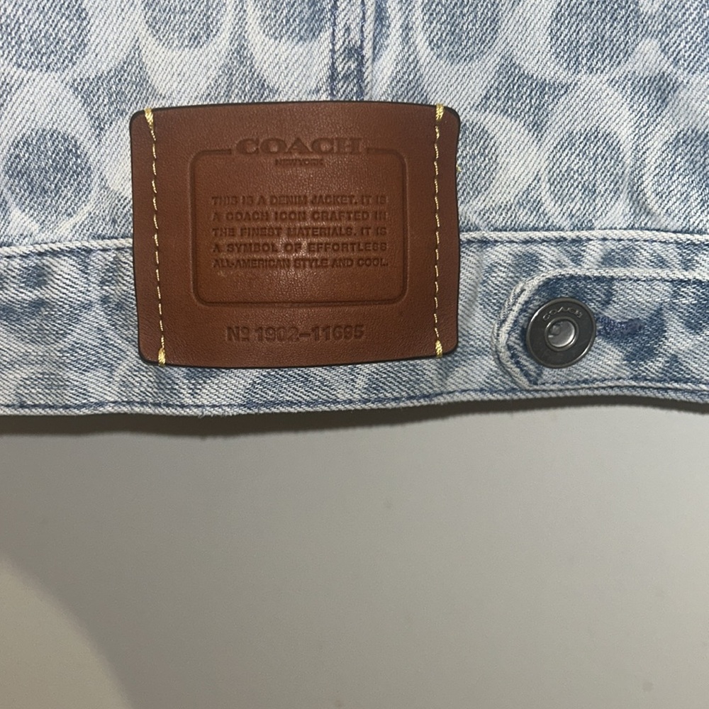 Coach Denim Jacket - Picture 4 of 4